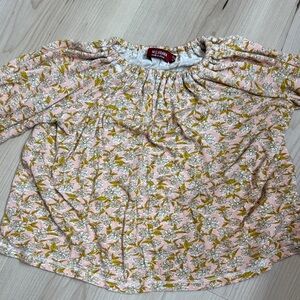 Charming Kids Floral Blouse in Pink and Yellow